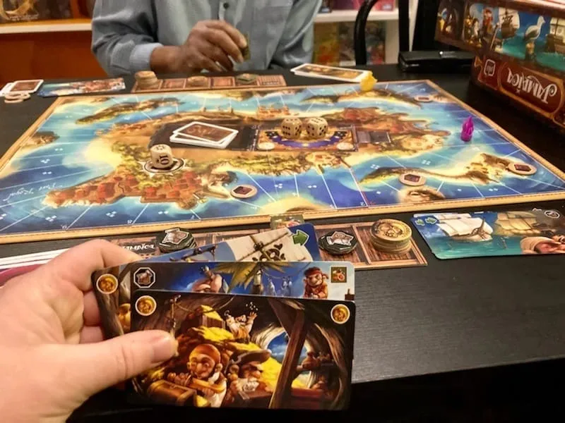 Board games at Big Lake Eatery and Café